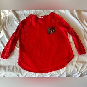 Chic Soul Curved Hem Slouchy Dolman Tunic